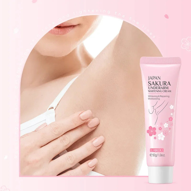 Laikou Sakura Underarm Cream Knee Buttocks Dark Skin  Improve Melanin