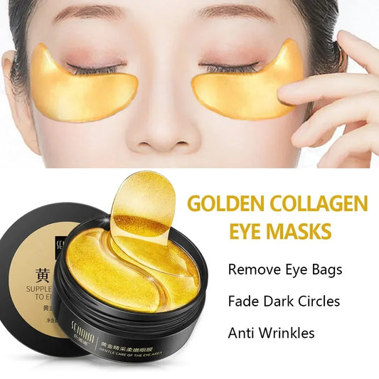 24K Gold Hyaluronic Acid Eye Mask Remove Dark Eye
