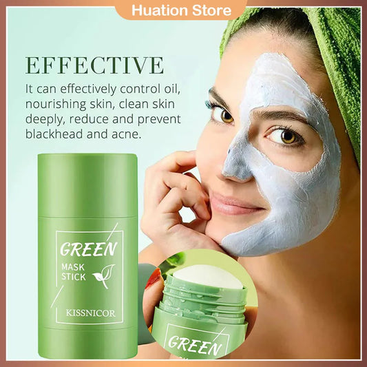Remove Blackhead Green Tea Solid Mask Cleans Pores Stick Facial