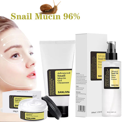 Snail Mucin 96% Essence - Korean Skin Care Serum Fades Fine Lines & Wrinkles