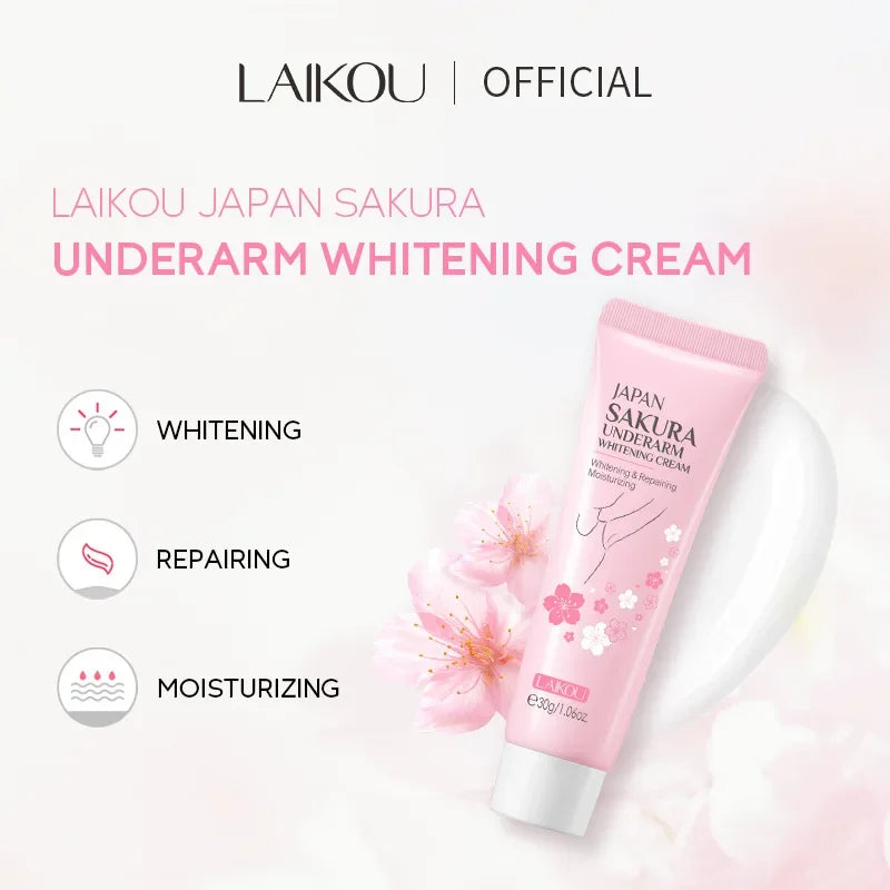 Laikou Sakura Underarm Cream Knee Buttocks Dark Skin  Improve Melanin